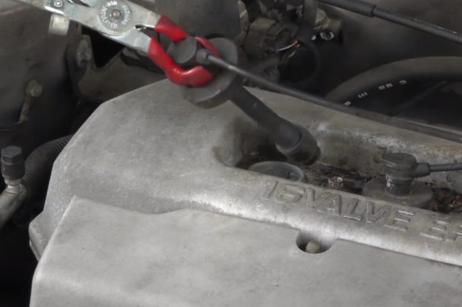 removing the spark plug wires