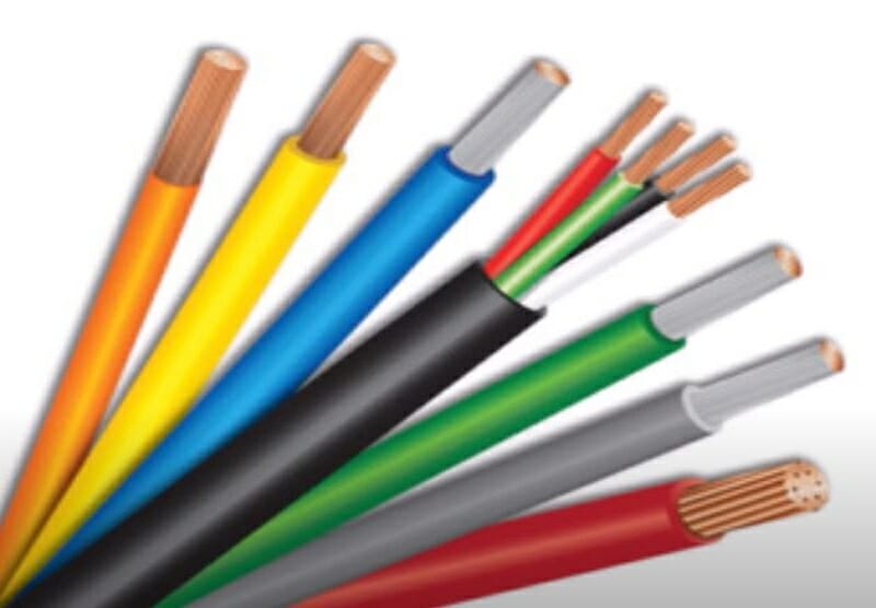 wires in different colors with stripped tip