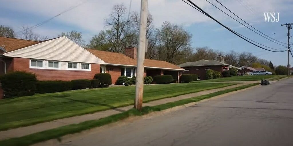 street in suburb