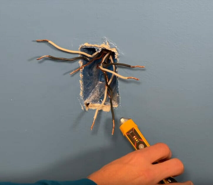 testing for the power wires