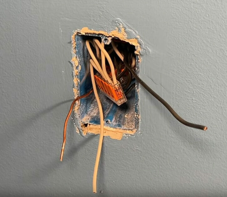 tucking the connectors inside