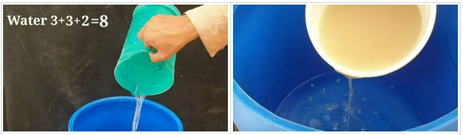 water and sulfuric acid