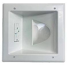 outlet on the white wall