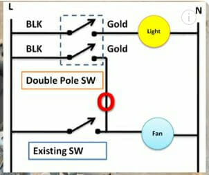Double pole switch wiring diagram