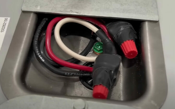 A wire cable of a hot water