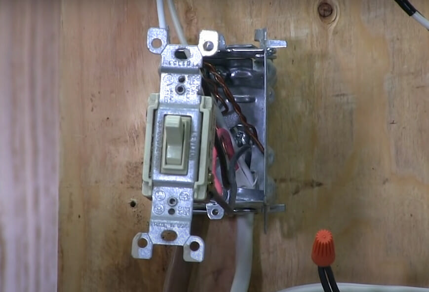 An undone light switch