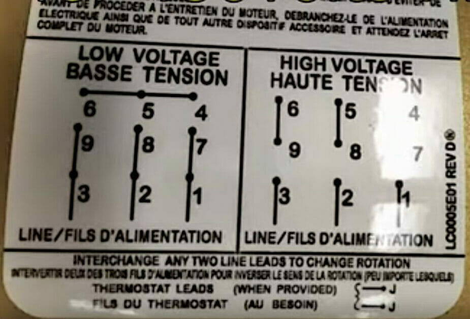 A diagram of a low voltage circuit breaker used in wiring three-phase motors.