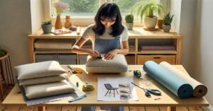 Upholstering a Cushion and Stool for Beginners (5 Steps)