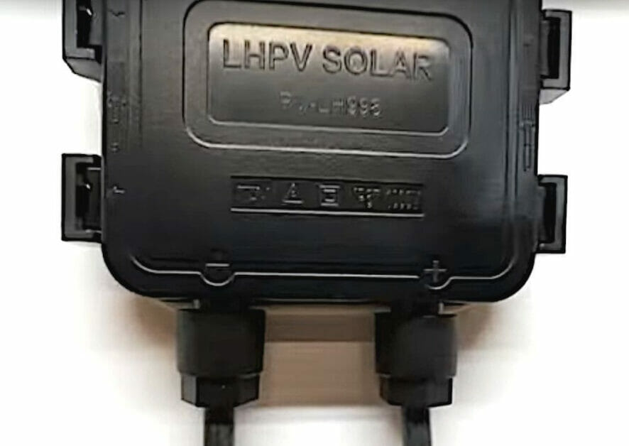 The back section of a solar panel