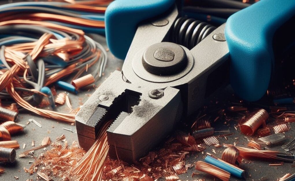 Wire stripper tool with coil wires surrounding it