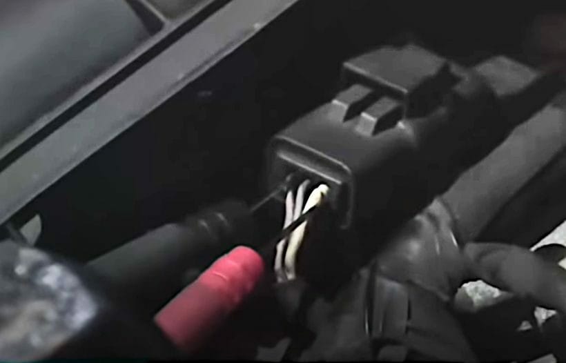 A hall effect sensor being tested