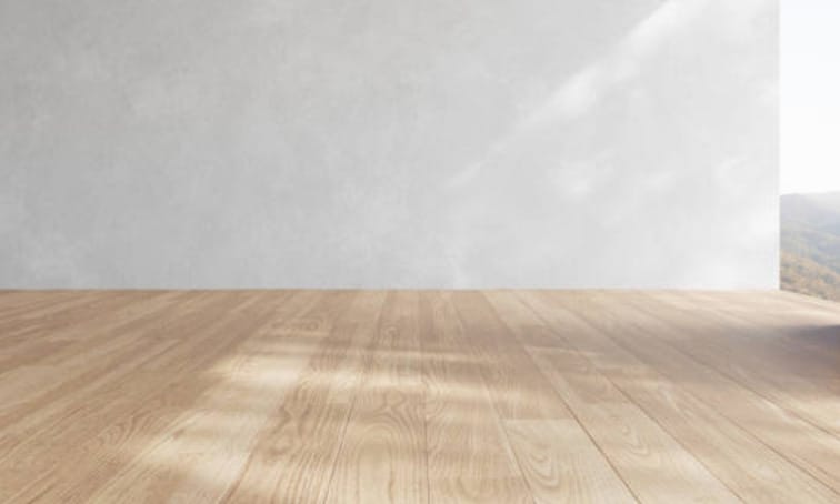 A room featuring a wooden floor