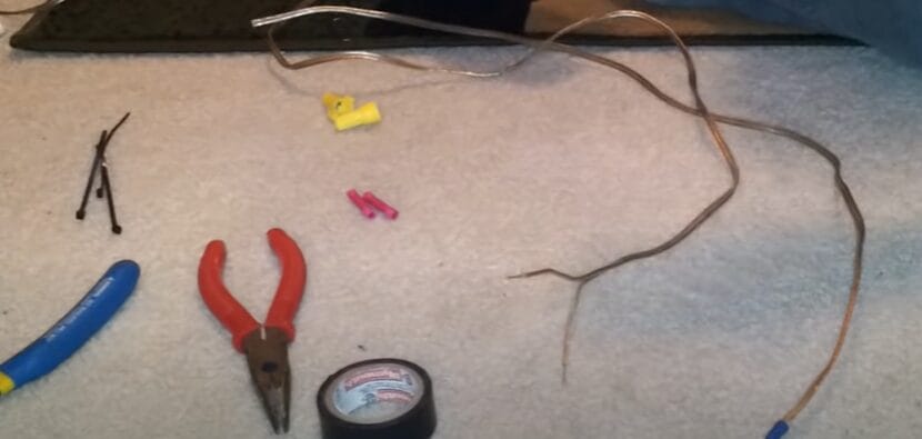 A wire and electrical tools