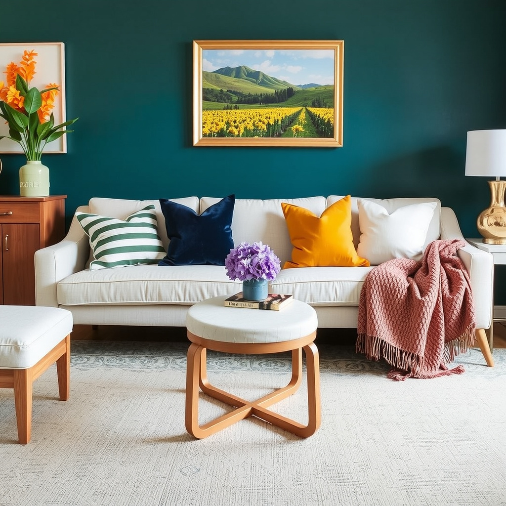 Adding Statement Throw Pillows To The Living Room