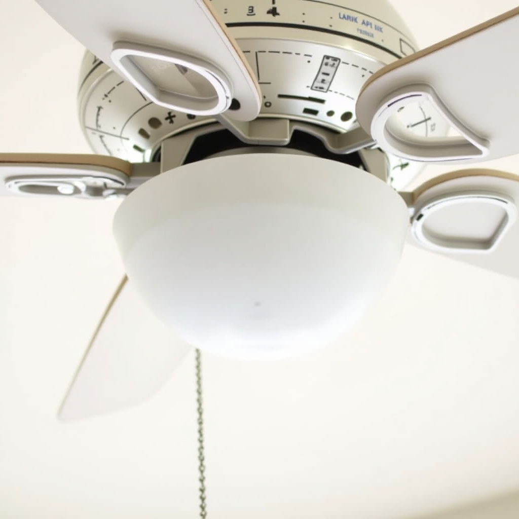 4. Clean ceiling fans with a pillowcase to catch dust easily.