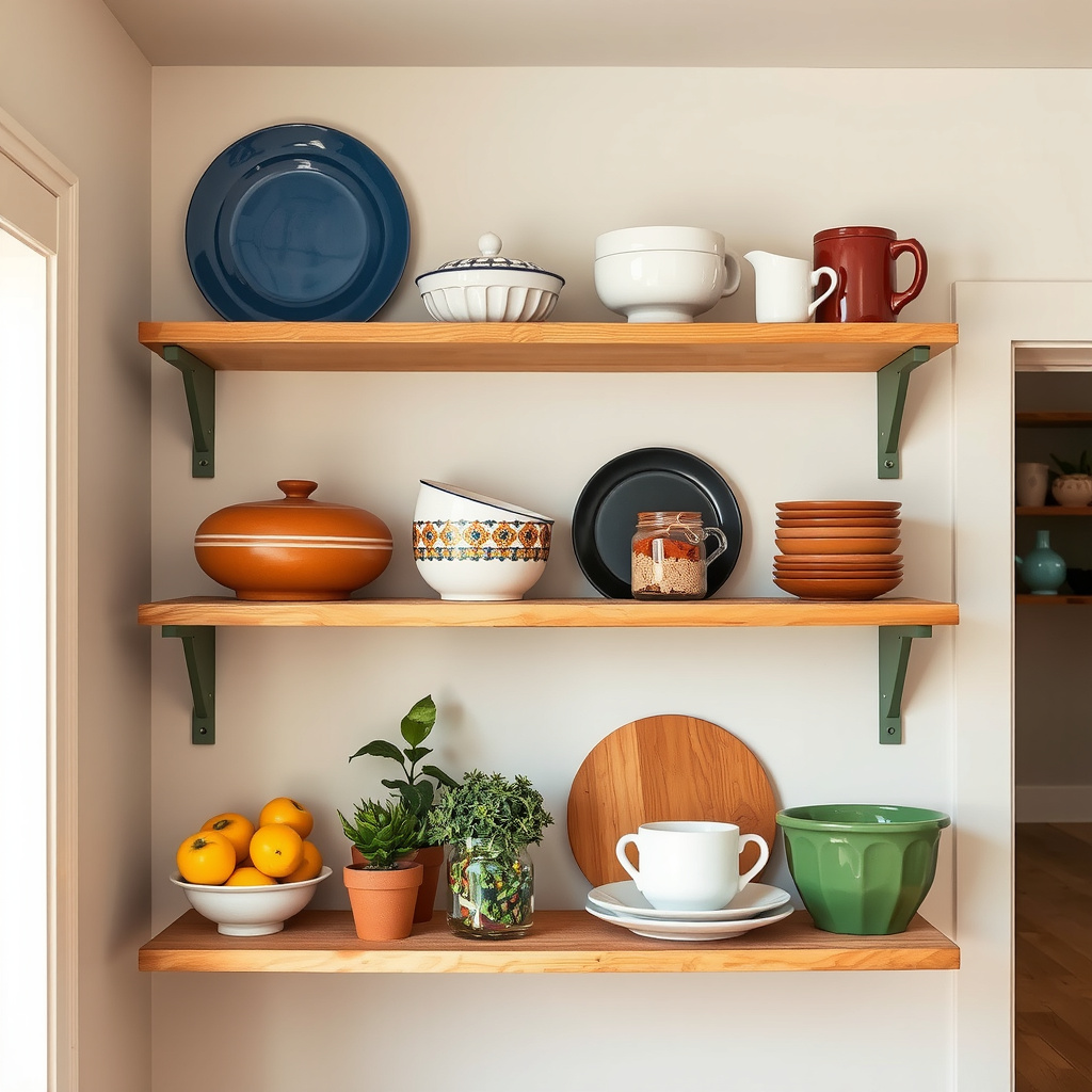 Add Open Shelving For Display And Storage