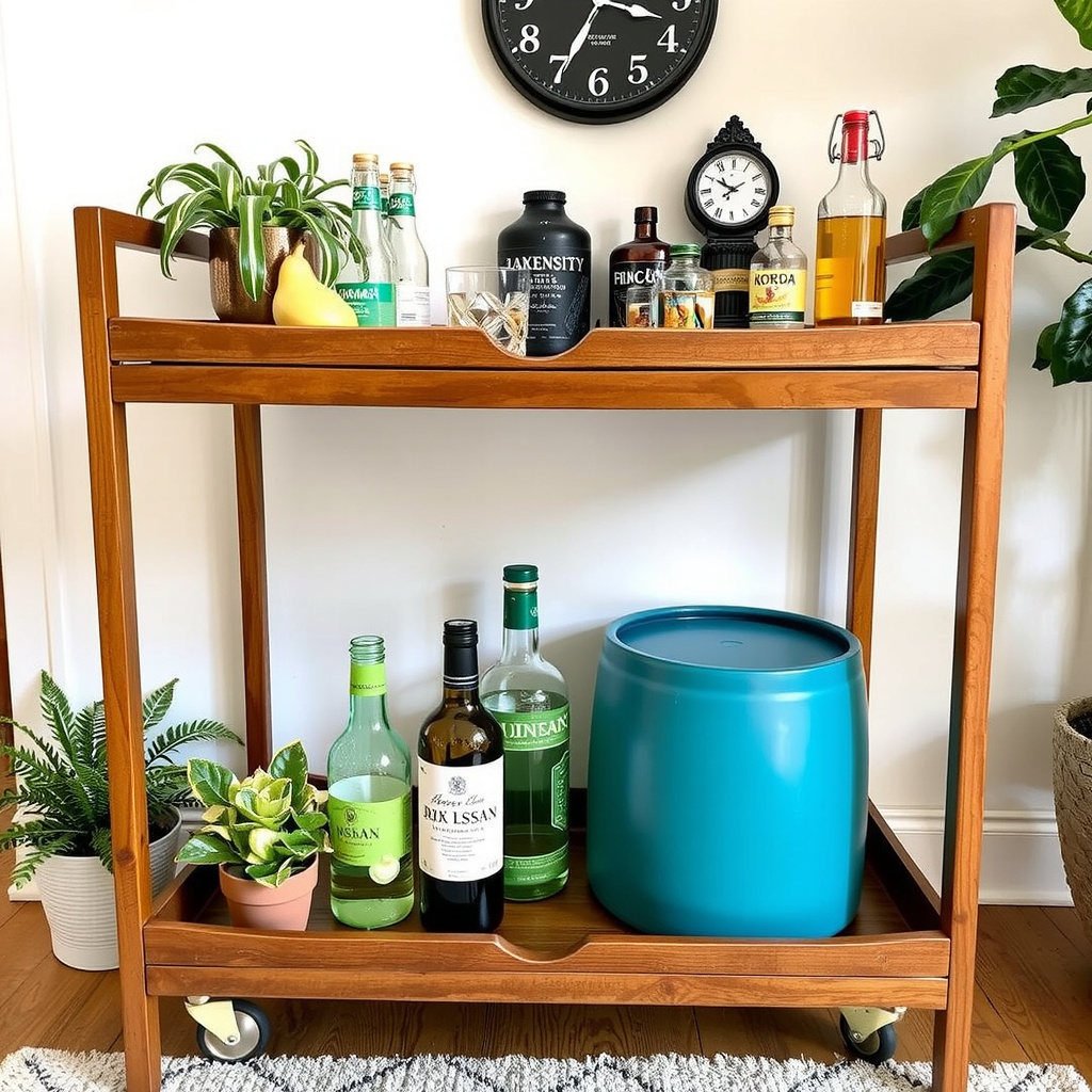 Why This DIY Bar Cart Setup Is All Over Pinterest Right Now