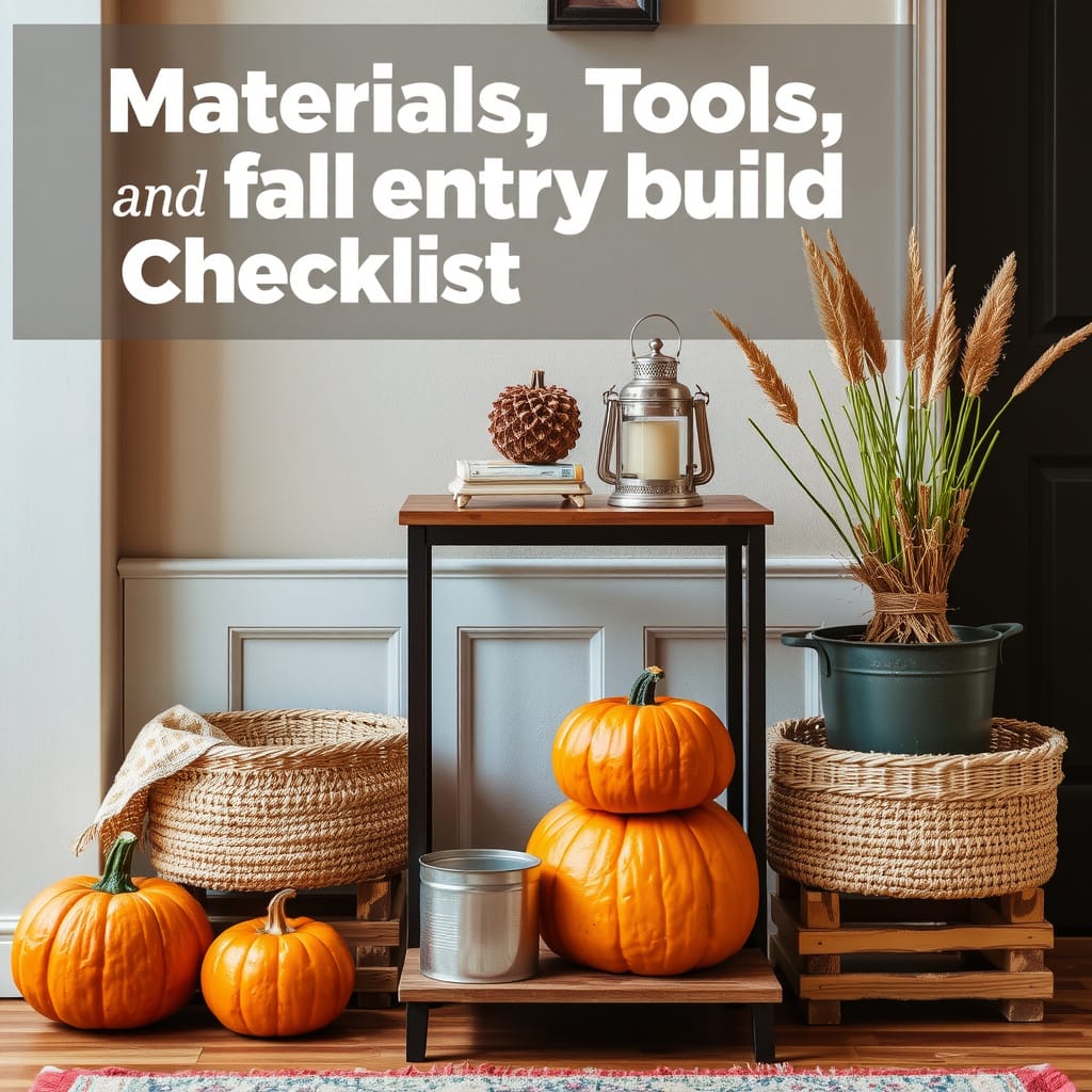 Materials, Tools, And Budget Checklist