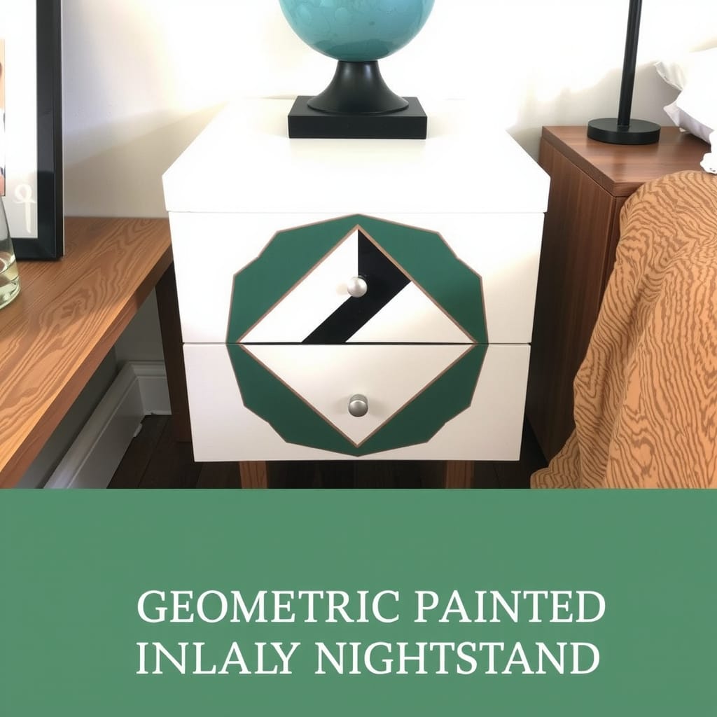 Project 4 — Geometric Painted Inlay Nightstand For Modern Luxury