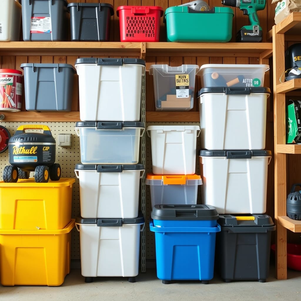 Tool 5: Plastic Bins And Lids — Stackable, Labelable Modular Storage