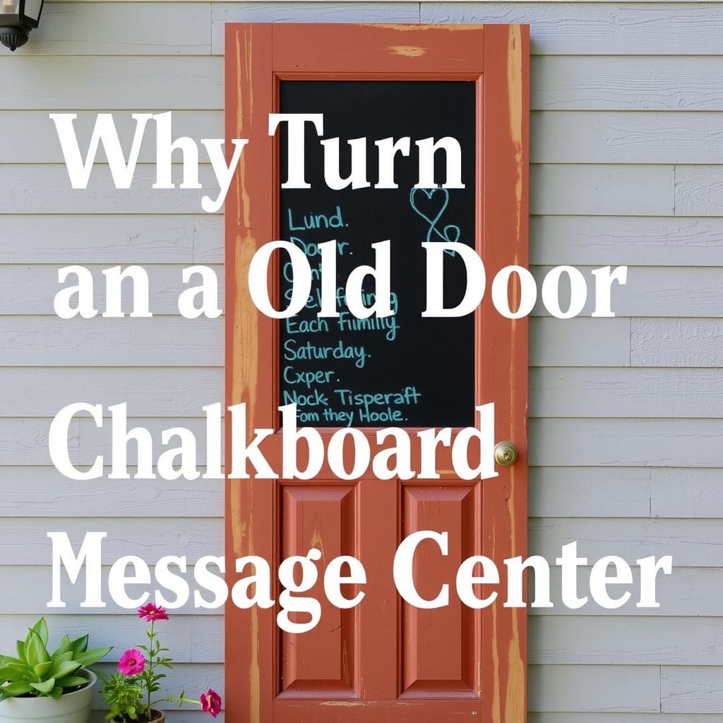 Why Turn an Old Door Into a Chalkboard Message Center