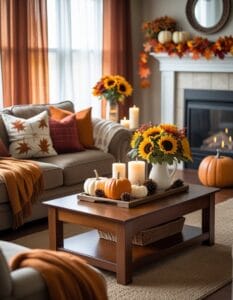 Transform Your Living Room With These Easy Fall Touches (Simple Cozy Ideas)