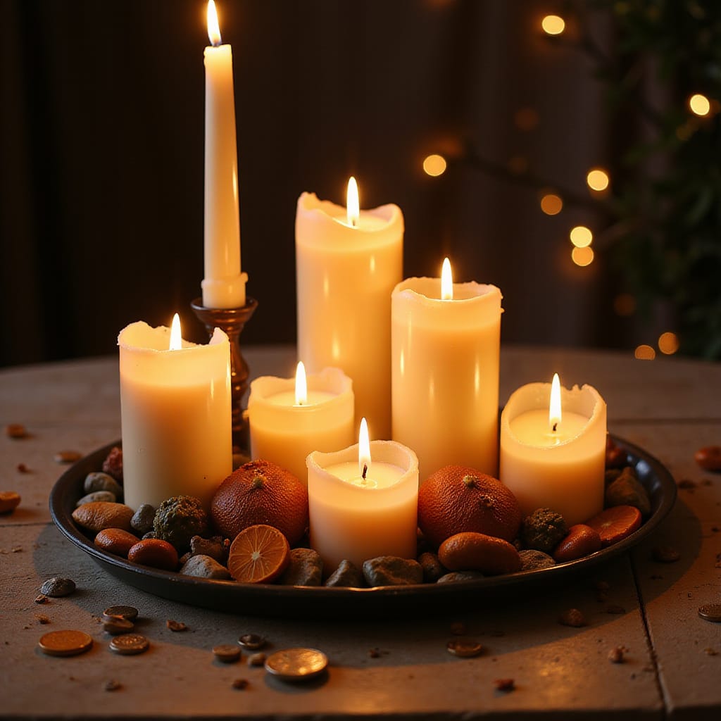 Candlelight Centerpiece With Mixed Heights (Ideas 3–4)