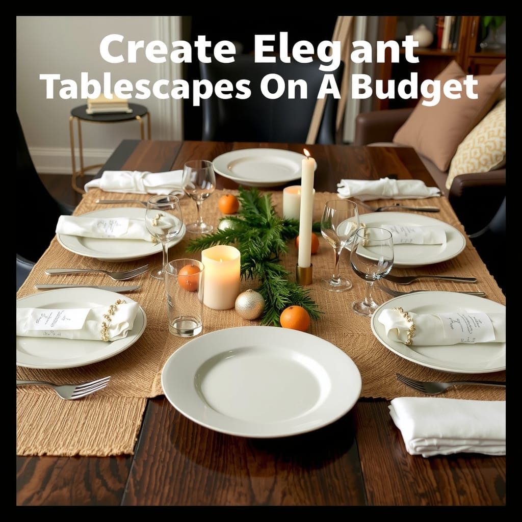 Create Elegant Tablescapes On A Budget