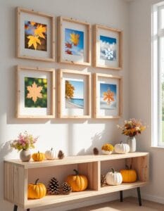 Create a Seasonal Gallery Wall with DIY Wood Frames (Easy Tips)