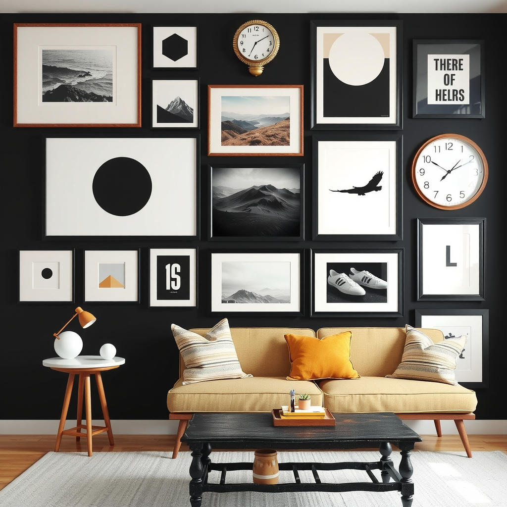 Eclectic and Creative Gallery Wall Ideas