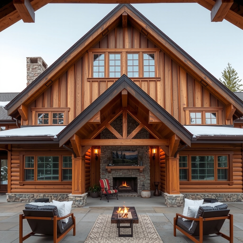 3. A Rustic Timber-Frame Barndominium In Northern Minnesota