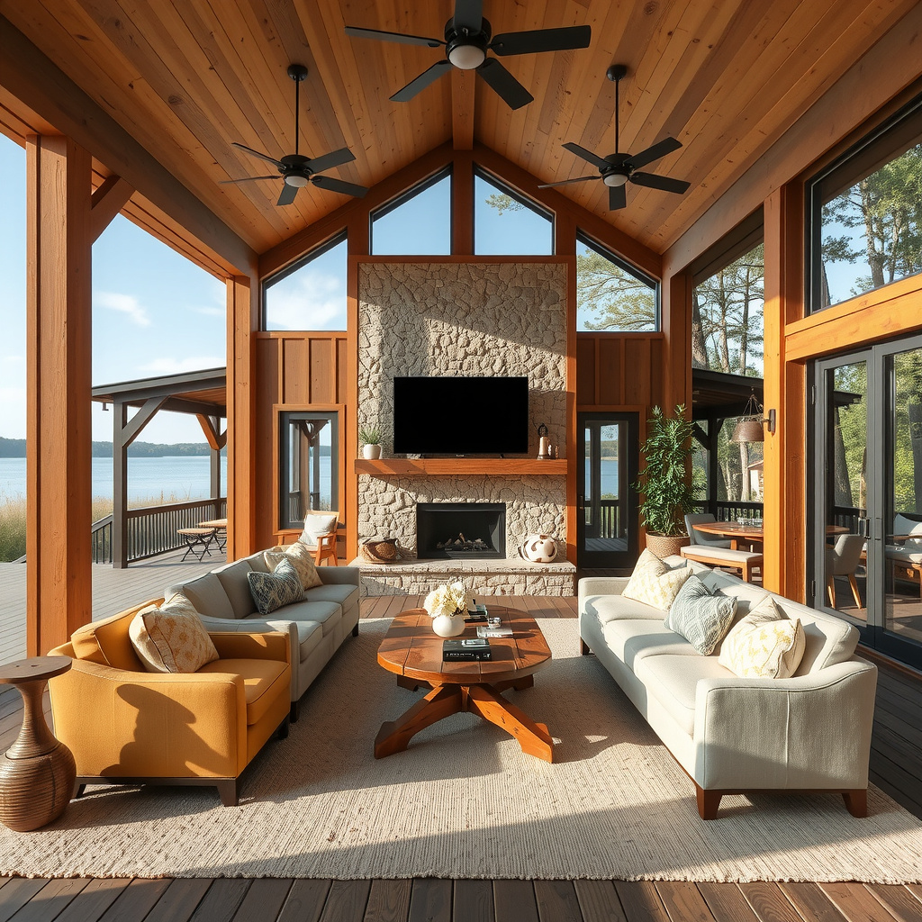 A Lake-Area Barndominium Designed For Indoor-Outdoor Living