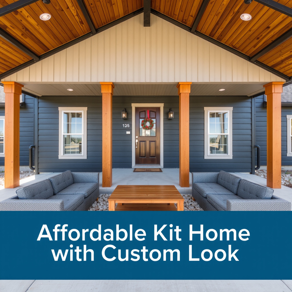 Affordable Kit Home Barndominium with Custom Look