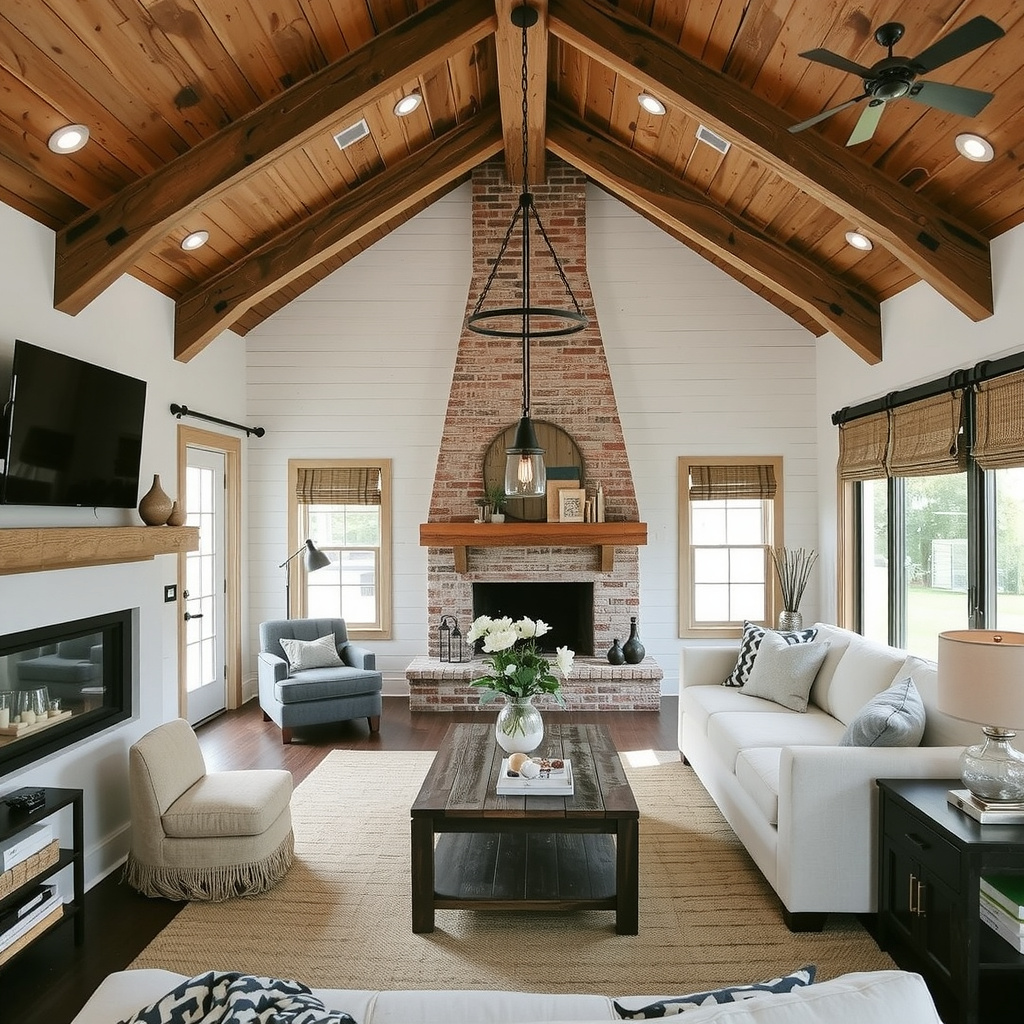 Cozy Barndominium with Rustic-Chic Interior