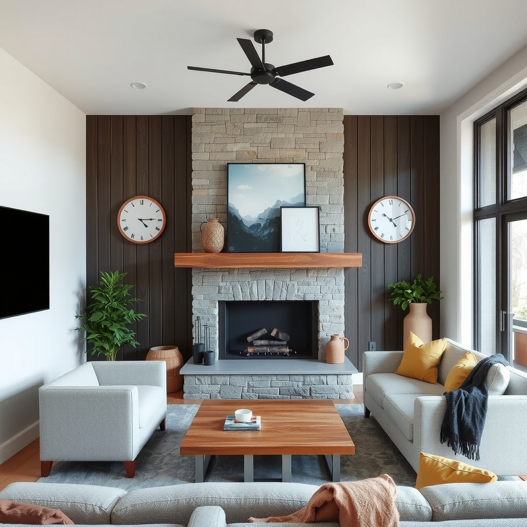 Living Spaces With Rustic and Modern Charm