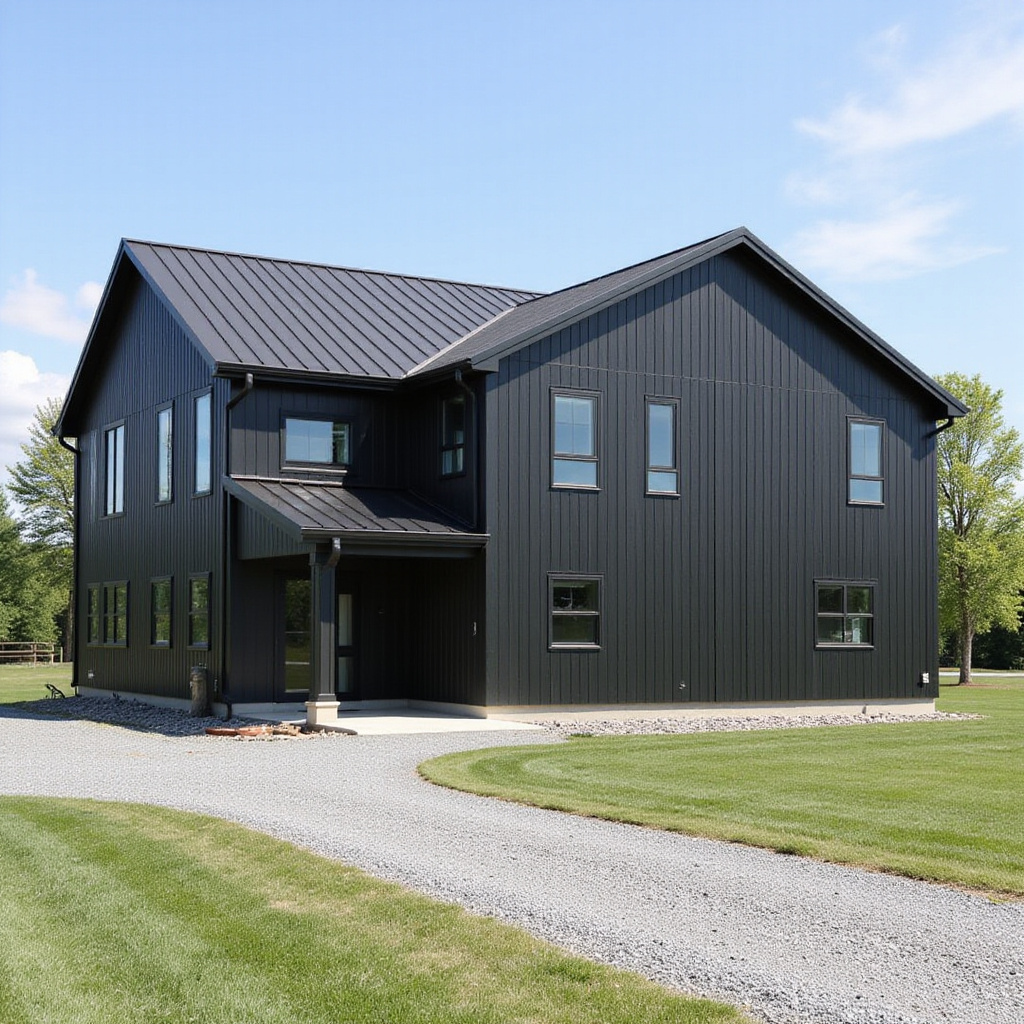 Metal siding with a matte finish for sleek, modern curb appeal