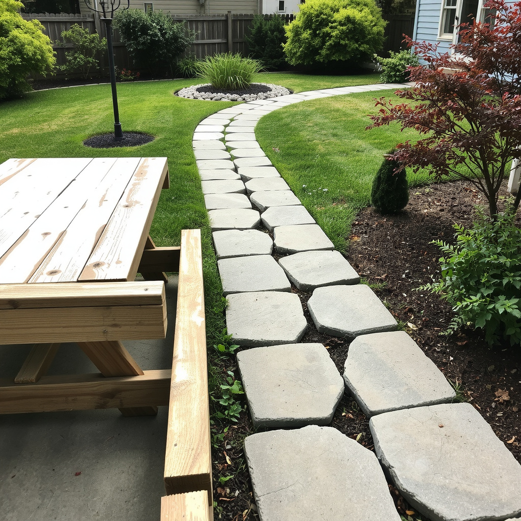 Recycled Concrete Walkway