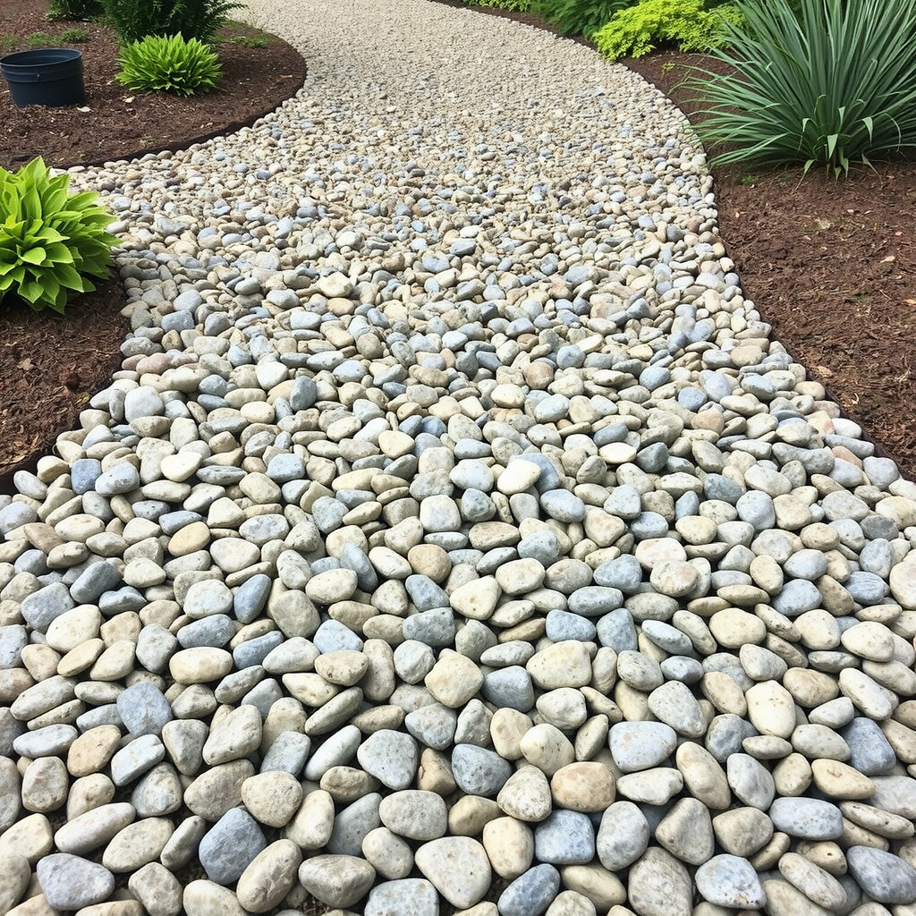 Simple Pebble Pathway