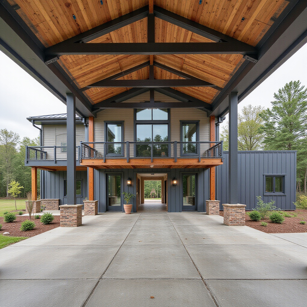 A Contemporary Georgia Barndominium With Industrial Details And Open Spaces