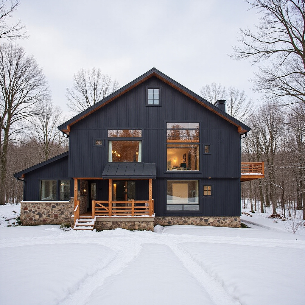A Modern Rustic Retreat Designed For Four-Season Vermont Living