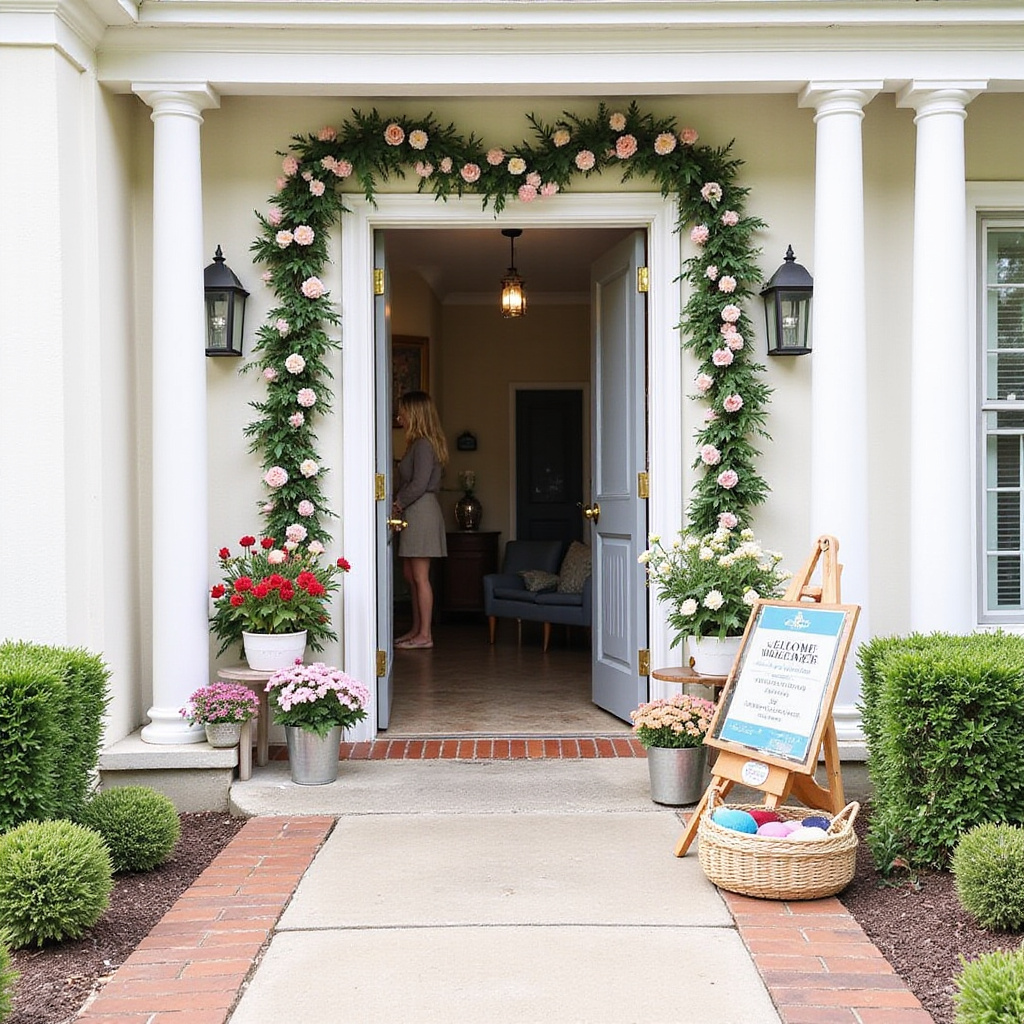 Create A Show-Stopping Entryway With Florals And Signage