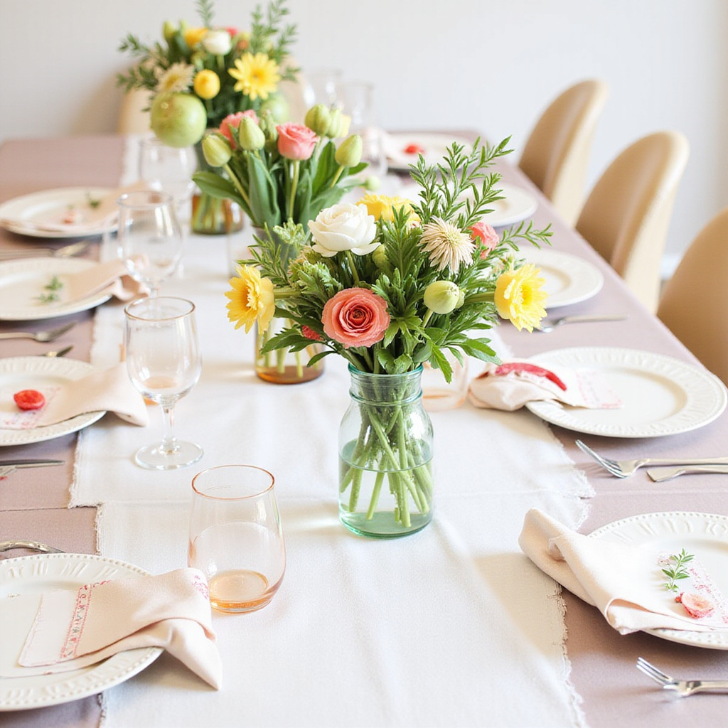 Style The Table With Layered Place Settings And Seasonal Centerpieces