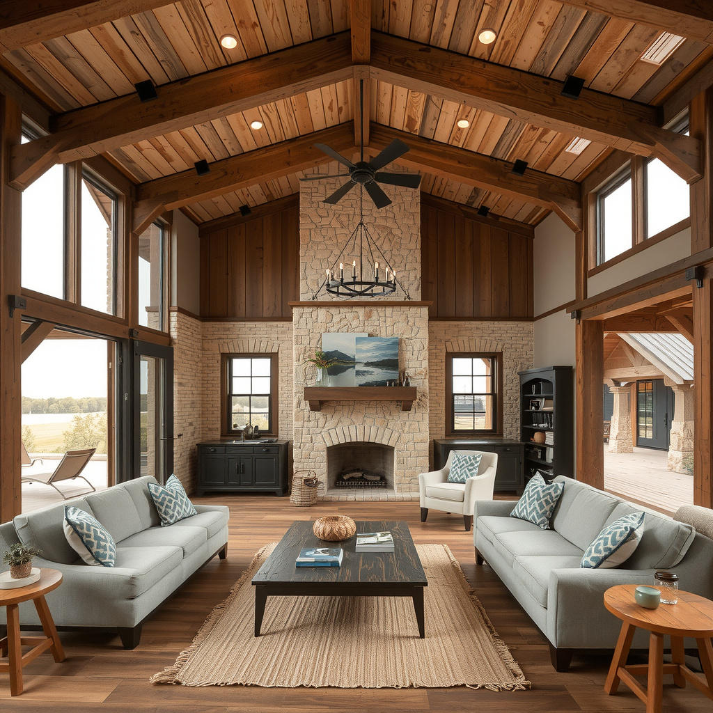 Texas Hill Country Retreat With Rustic Beams And Modern Comforts