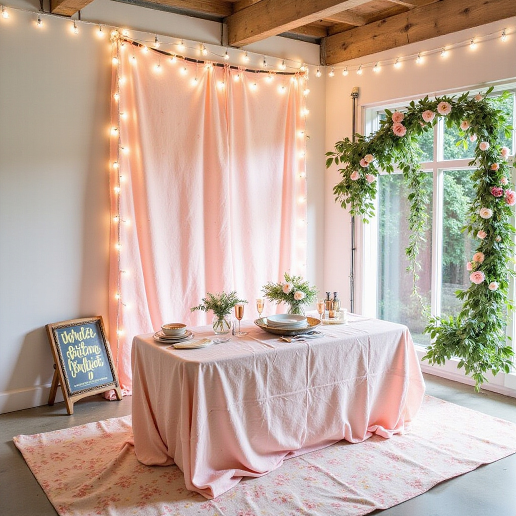 Use Lighting, Textiles, And Backdrops To Add Soft Spring Charm