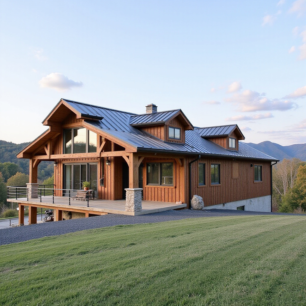 A Modern Mountain-Style Barndominium In Virginia