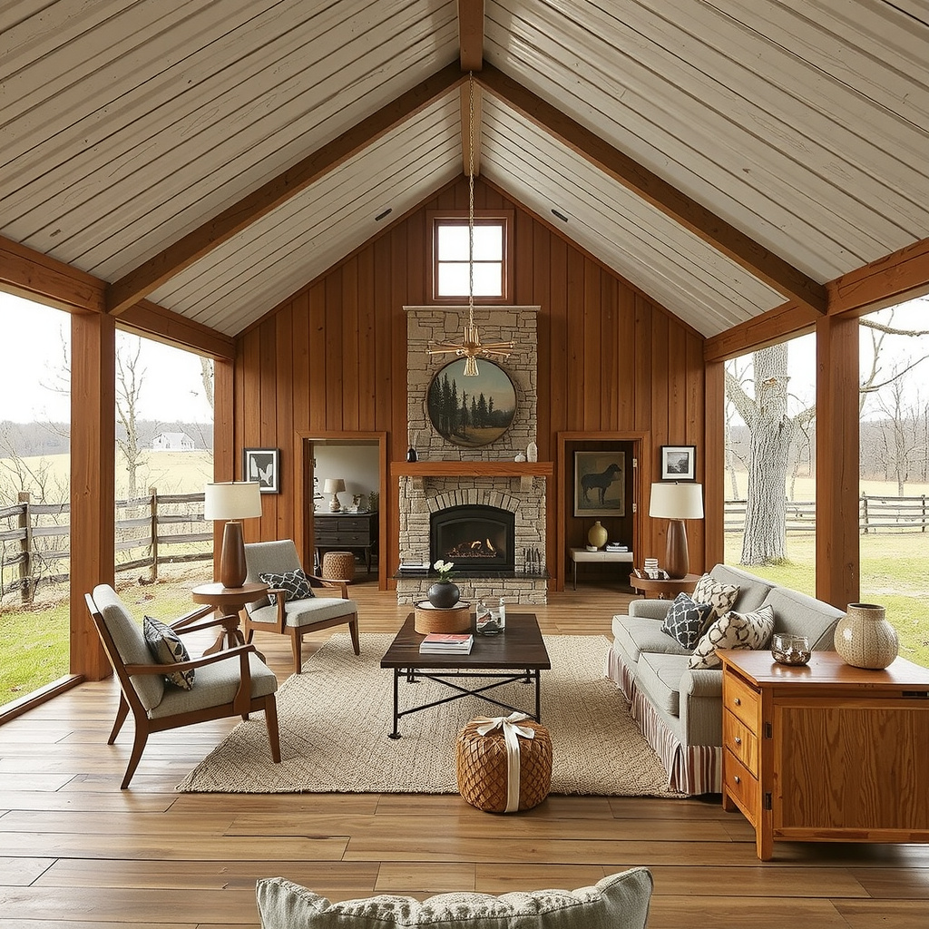 A Modern-Rustic Retreat In Kentucky Horse Country
