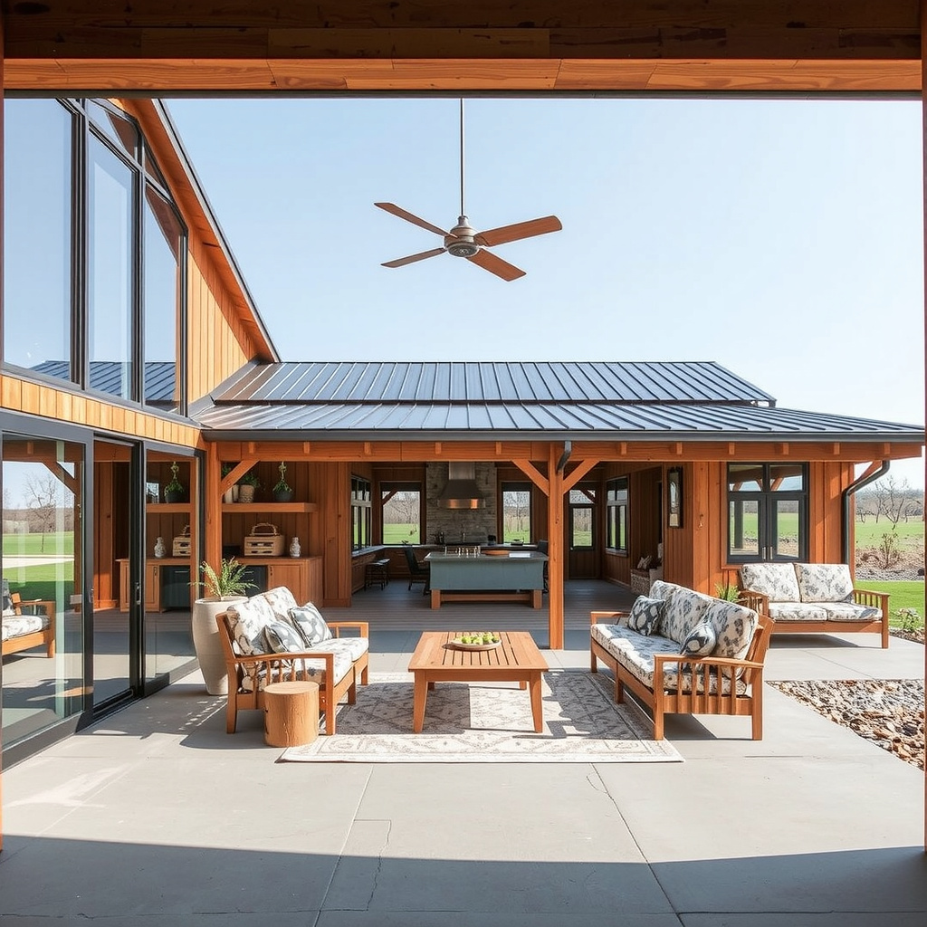 How These Barndominiums Use Indoor-Outdoor Flow To Feel Even Bigger