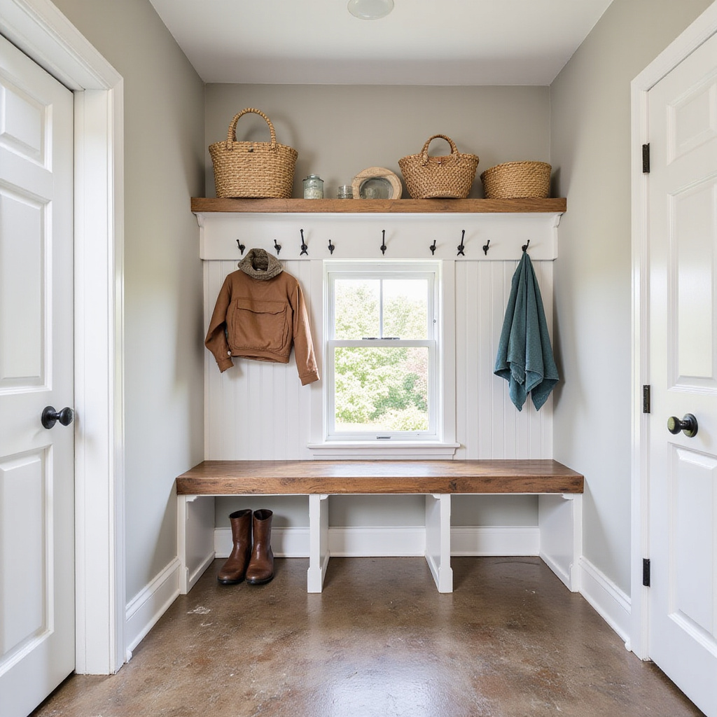 Smart Mudroom and Laundry Drop Zone