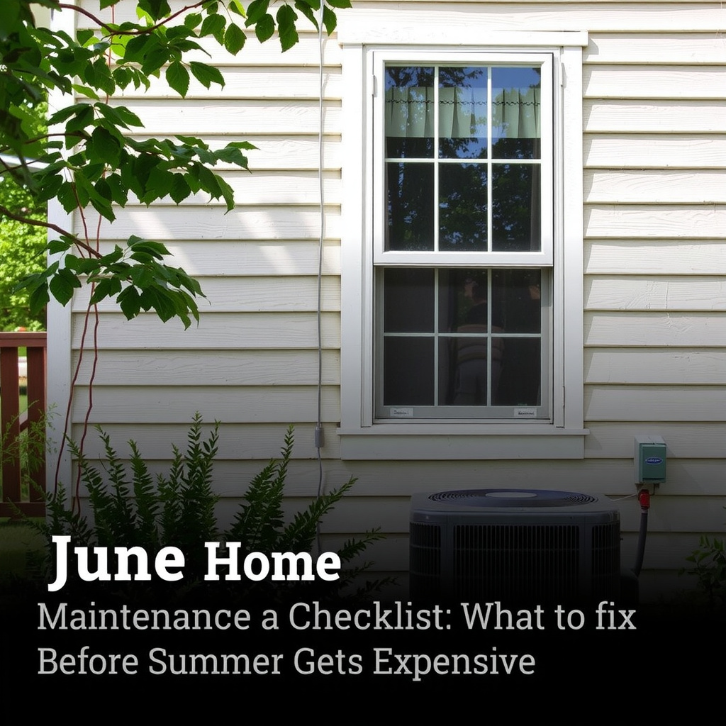 June Home Maintenance Checklist: What to Fix Before Summer Gets Expensive