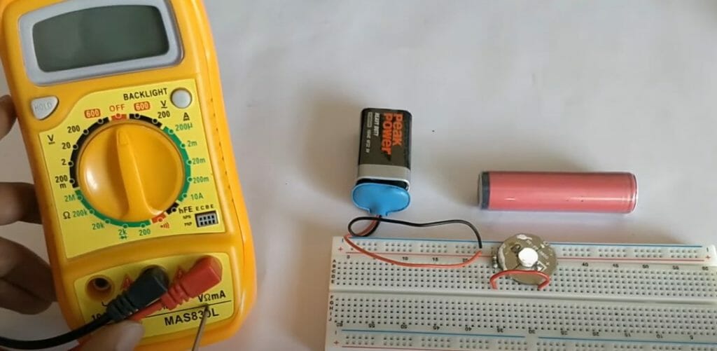 multimeter and board